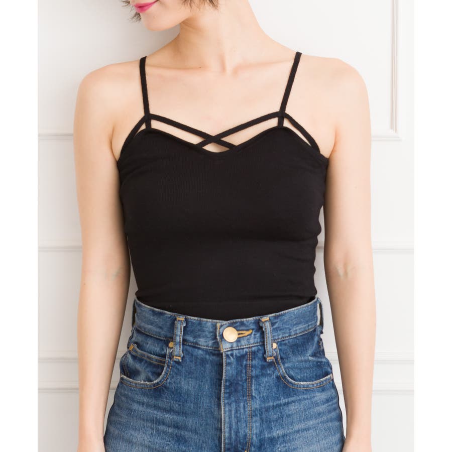 フロントクロスニットキャミ[品番：SPRW0003632]｜SpRay（スプレイ）の