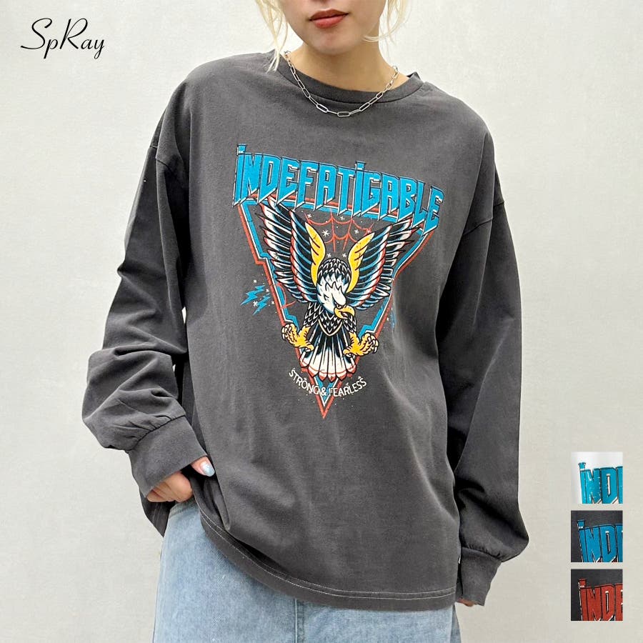 ＥＡＧＬＥ ピグメントロングTシャツ[品番：SPRW0009867]｜SpRay