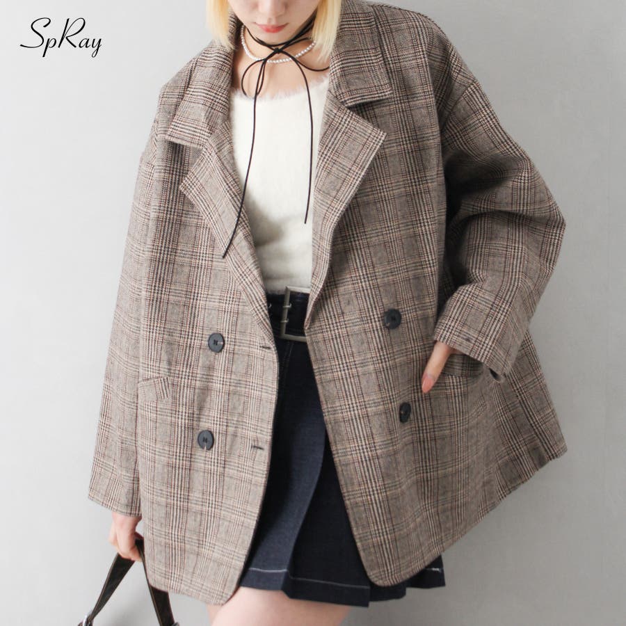 グレンチェックジャケット[品番：SPRW0010394]｜SpRay（スプレイ