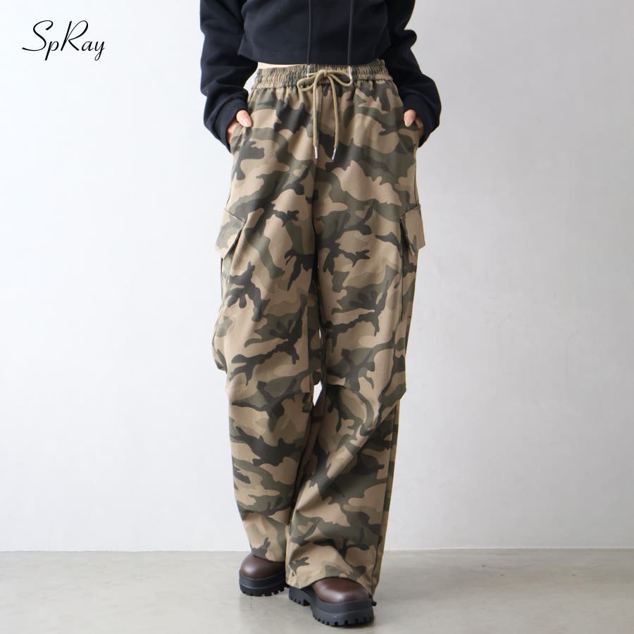迷彩カーゴパンツ[品番：SPRW0010762]｜SpRay（スプレイ）｜レディース