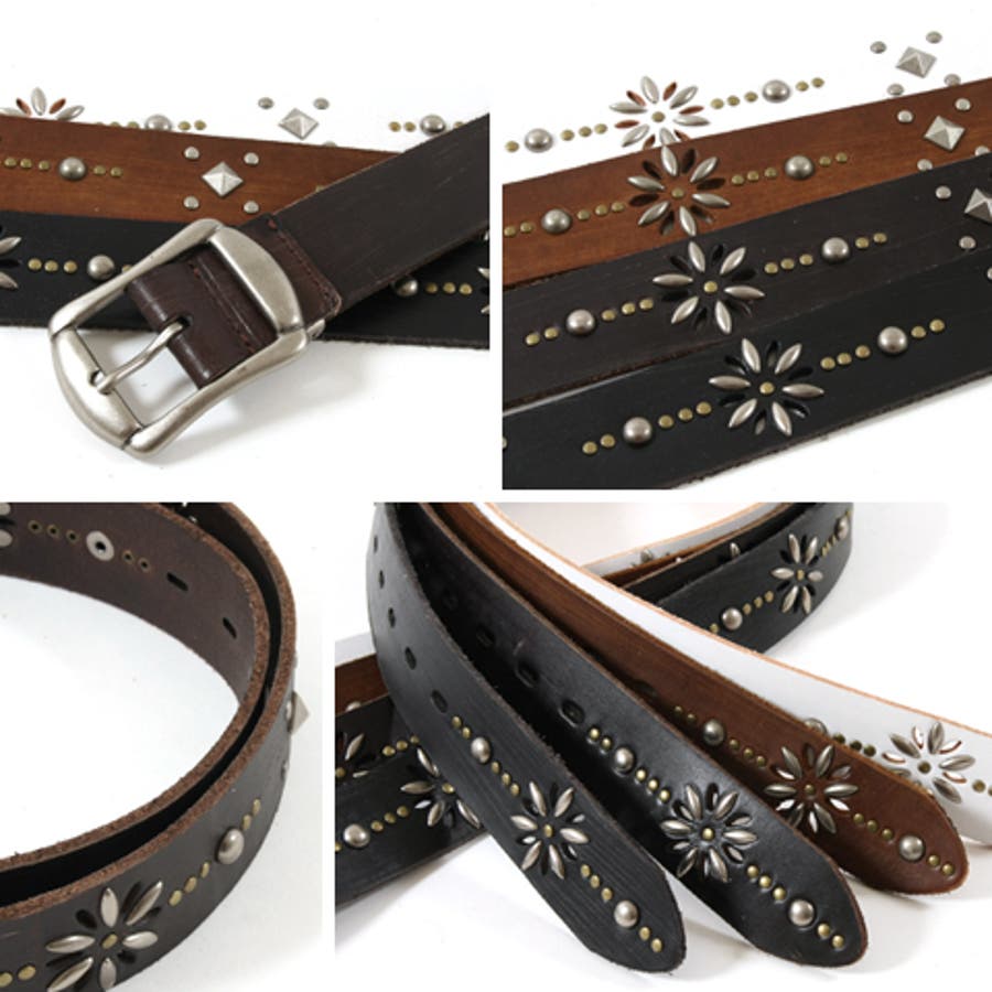 スタッズ デザイン 本革[品番：UT000001279]｜SPUTNICKS