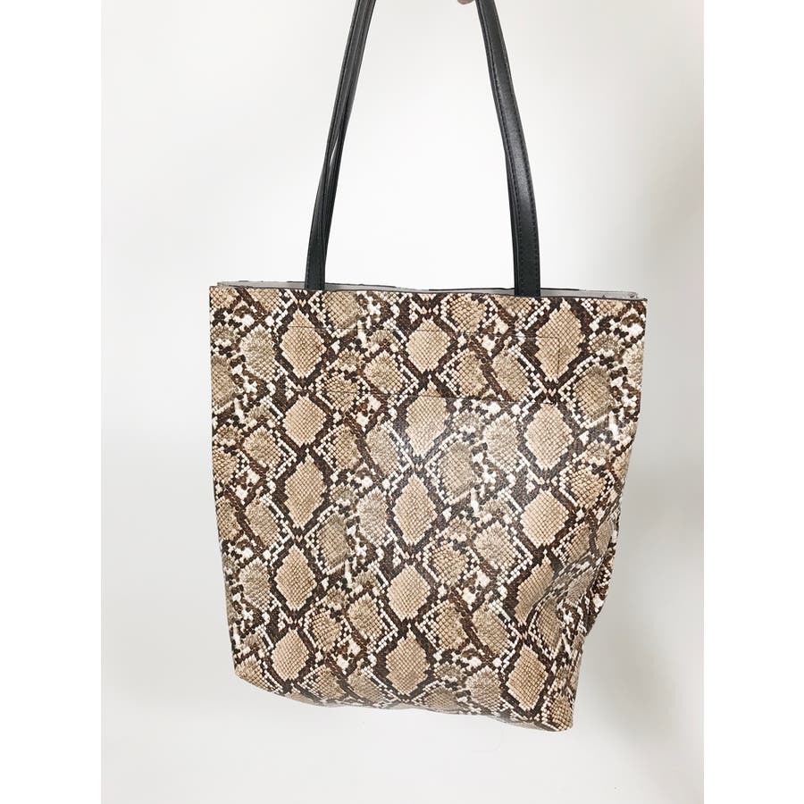 パイソン柄ビックトート合皮バック セクシー ギャル[品番：SPCW0000776