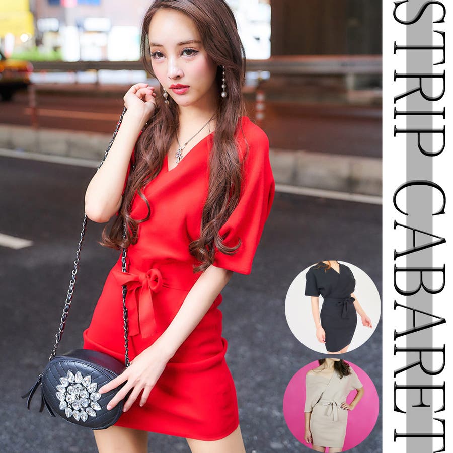 華奢見え カシュクールドルマンニットワンピース セクシー 品番 Spcw Strip Cabaret ストリップキャバレー のレディースファッション通販 Shoplist ショップリスト