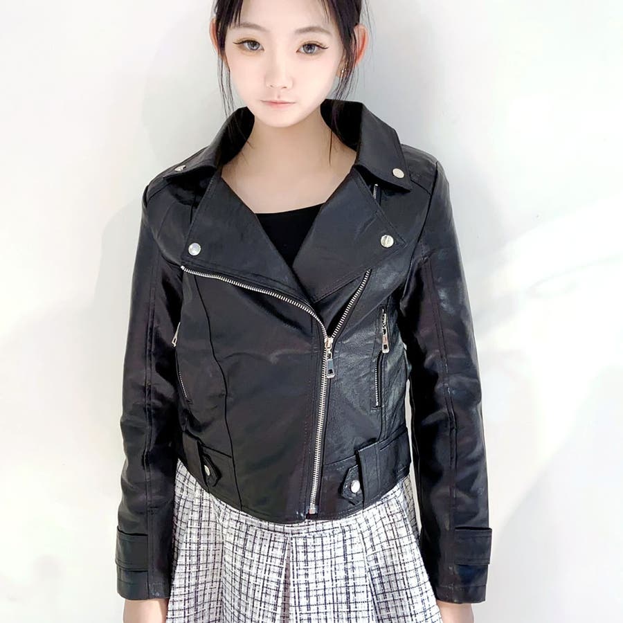 ライダースジャケット 合皮ライダースジャケット レザー[品番