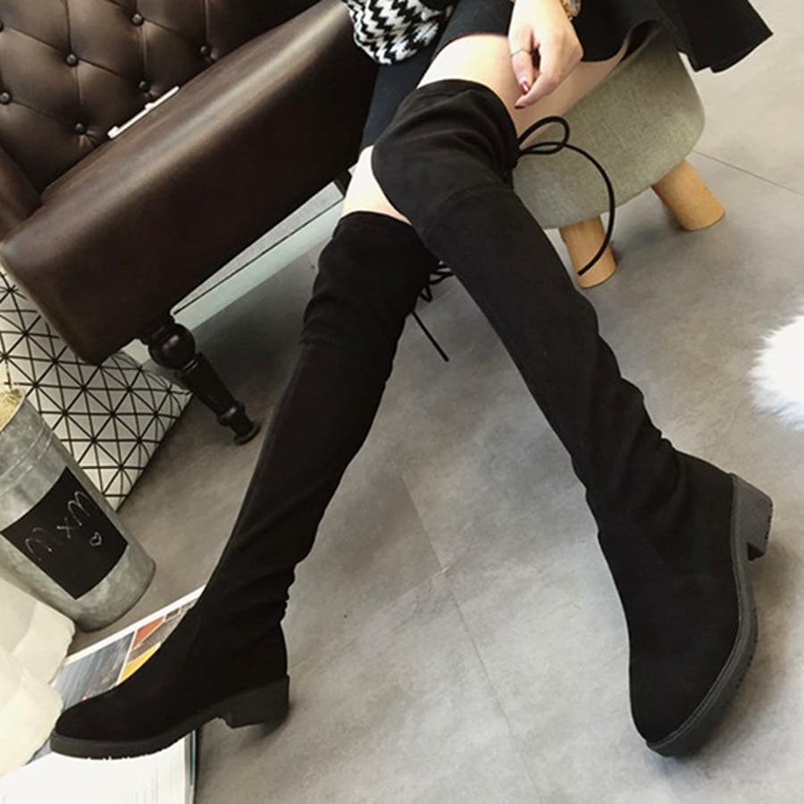 ニーハイブーツ ローヒール リボン 品番 Xv Styleblock スタイルブロック のレディースファッション 通販 Shoplist ショップリスト