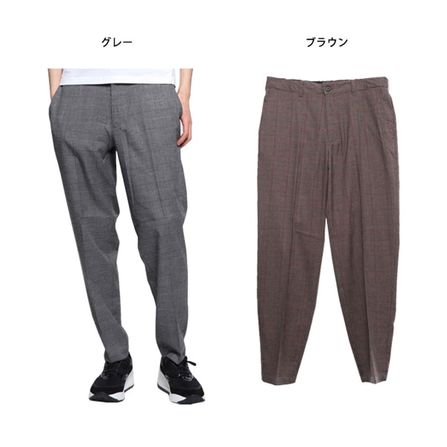 テーパードパンツ ストレッチパンツ チェック柄 品番 Xv Style Block Men スタイルブロックメン のメンズ ファッション通販 Shoplist ショップリスト