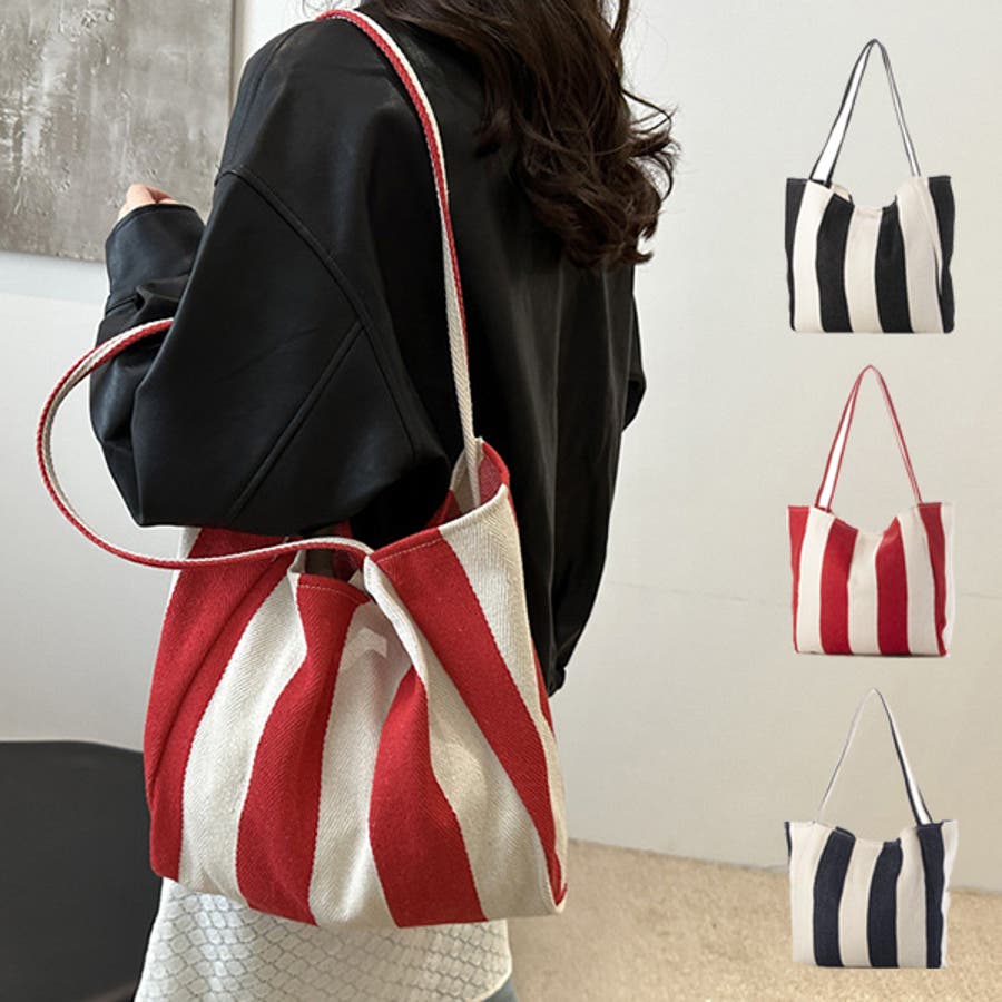 CITEN｜<CITEN>シャーリングストライプトートバッグ | Rakuten