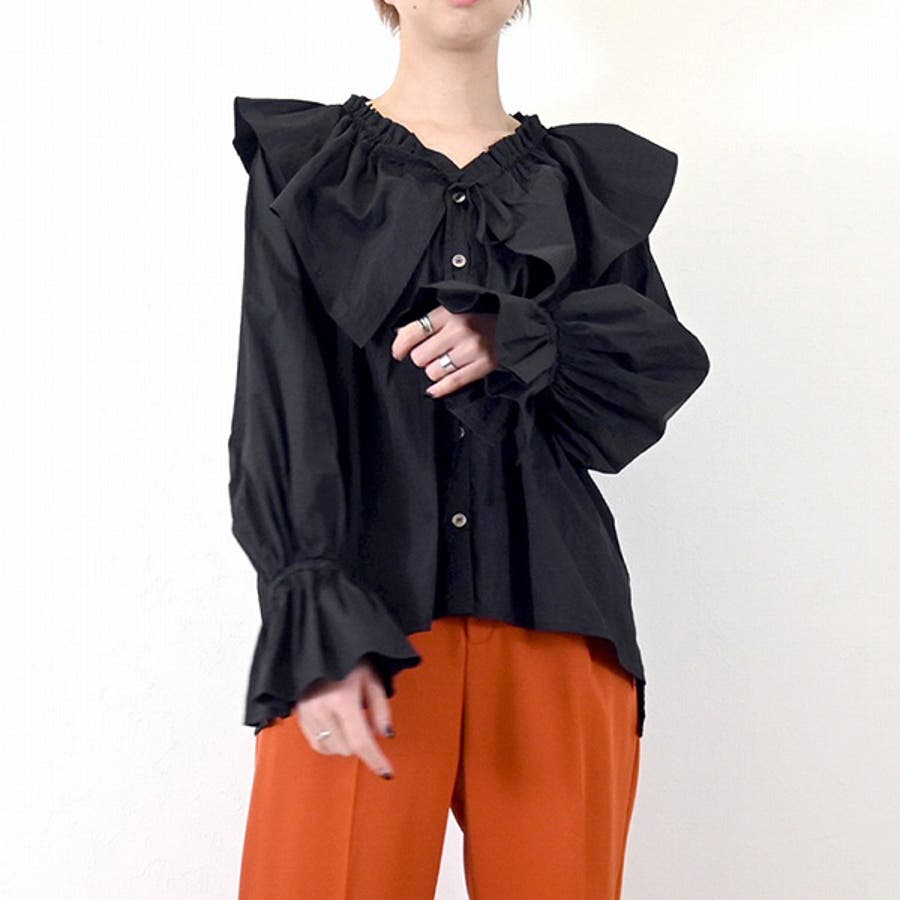 シャツ ブラウス フリル[品番：XV000020422]｜STYLEBLOCK