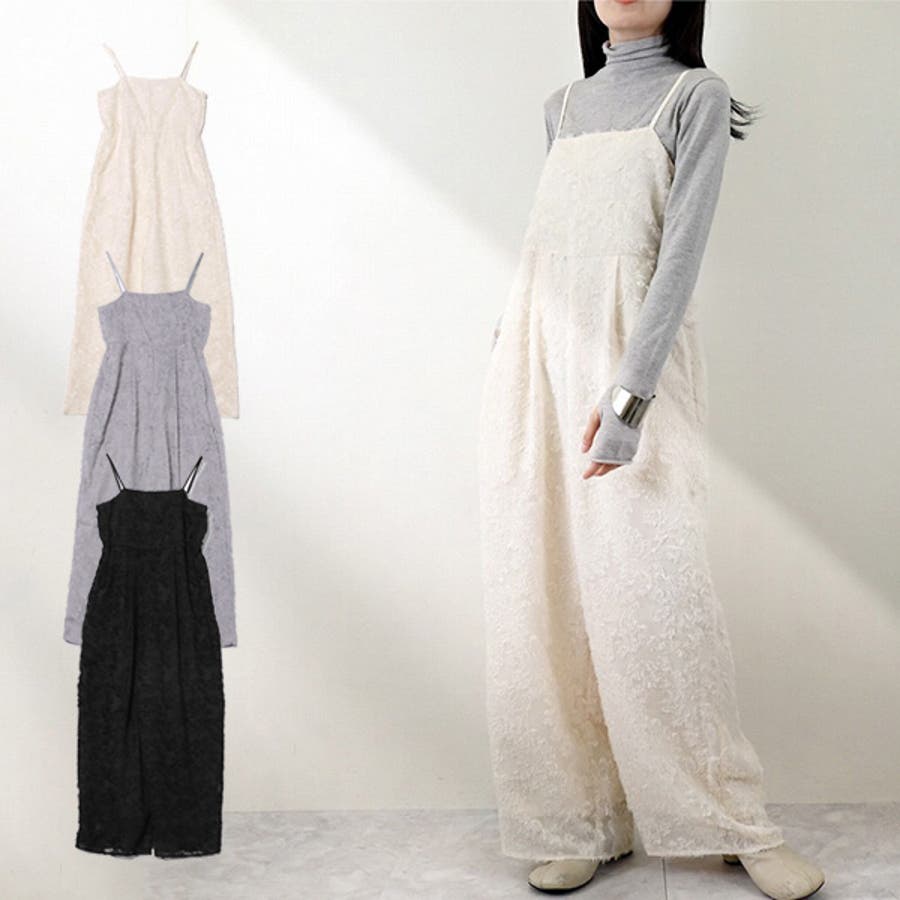 オールインワン サロペットパンツ 花柄[品番:XV000021124 オールインワン サロペットパンツ 花柄[品番:XV000021124