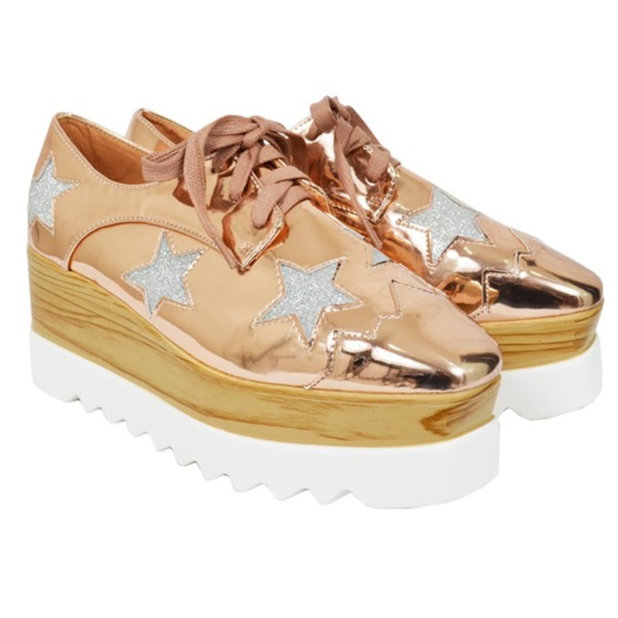 厚底 オックスフォードシューズ 星柄 品番 Xv Styleblock スタイルブロック のレディースファッション通販 Shoplist ショップリスト