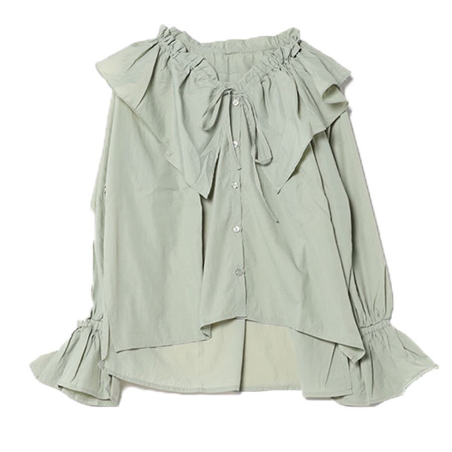 シャツ ブラウス フリル[品番：XV000020422]｜STYLEBLOCK
