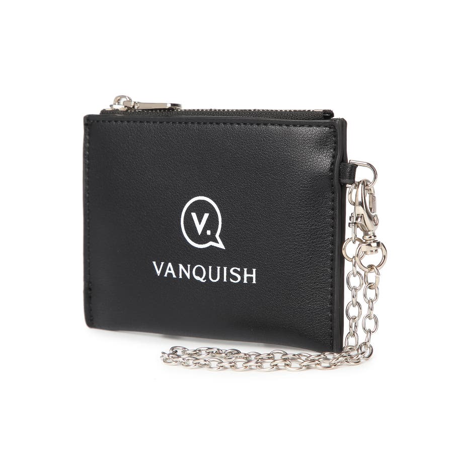BLK】【VANQUISH/ヴァンキッシュ】スムースチェーンストラップ財布