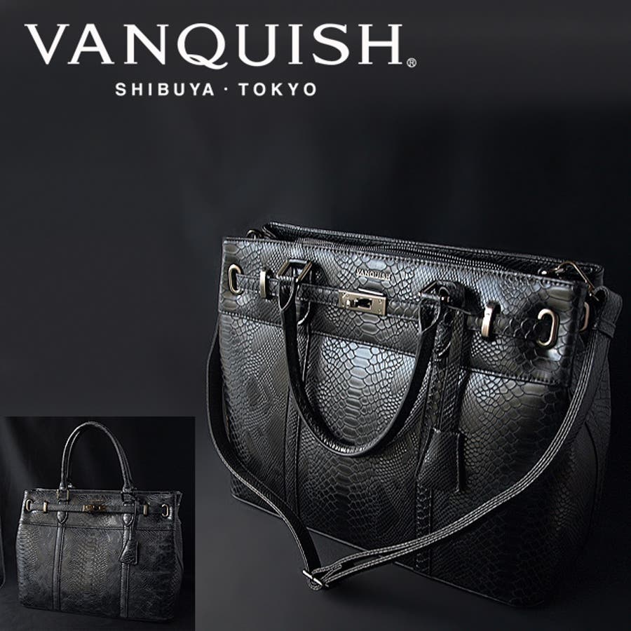 VANQUISH ヴァンキッシュ バンキッシュパイソンベルトトートメンズ