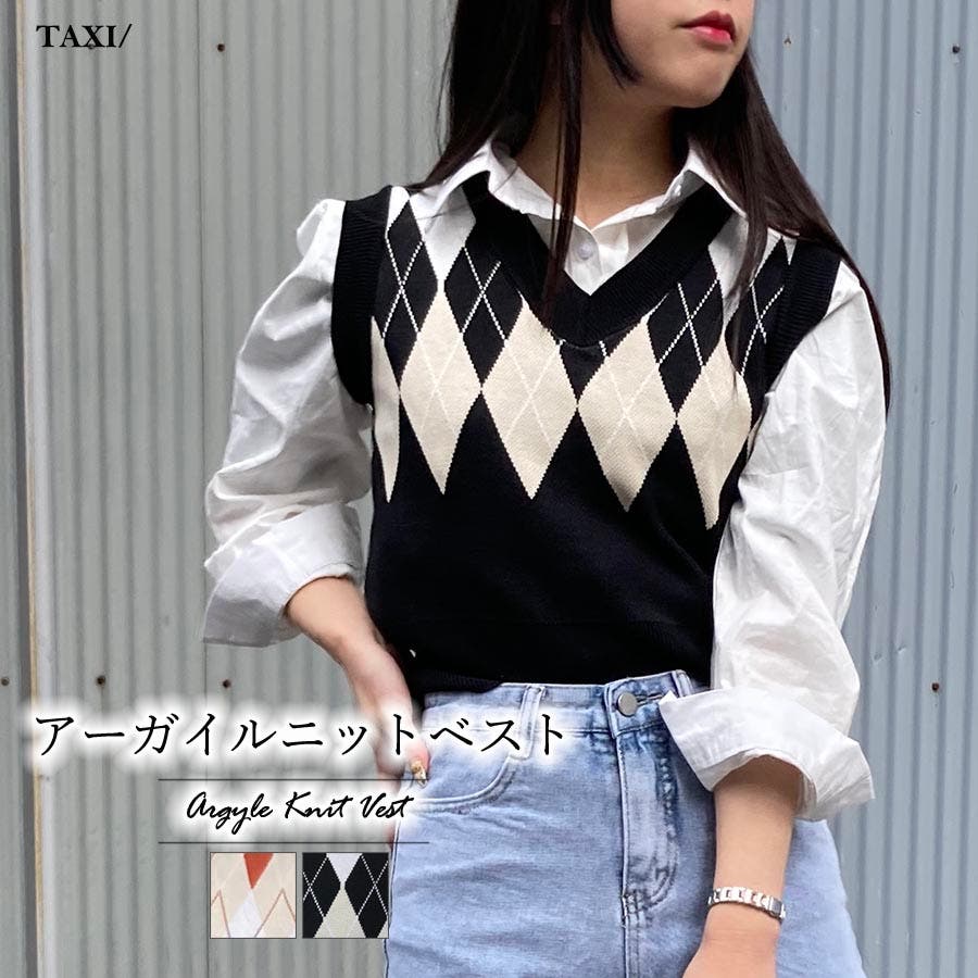 アーガイルニットベスト[品番：TAXW0001285]｜TAXI （タクシー