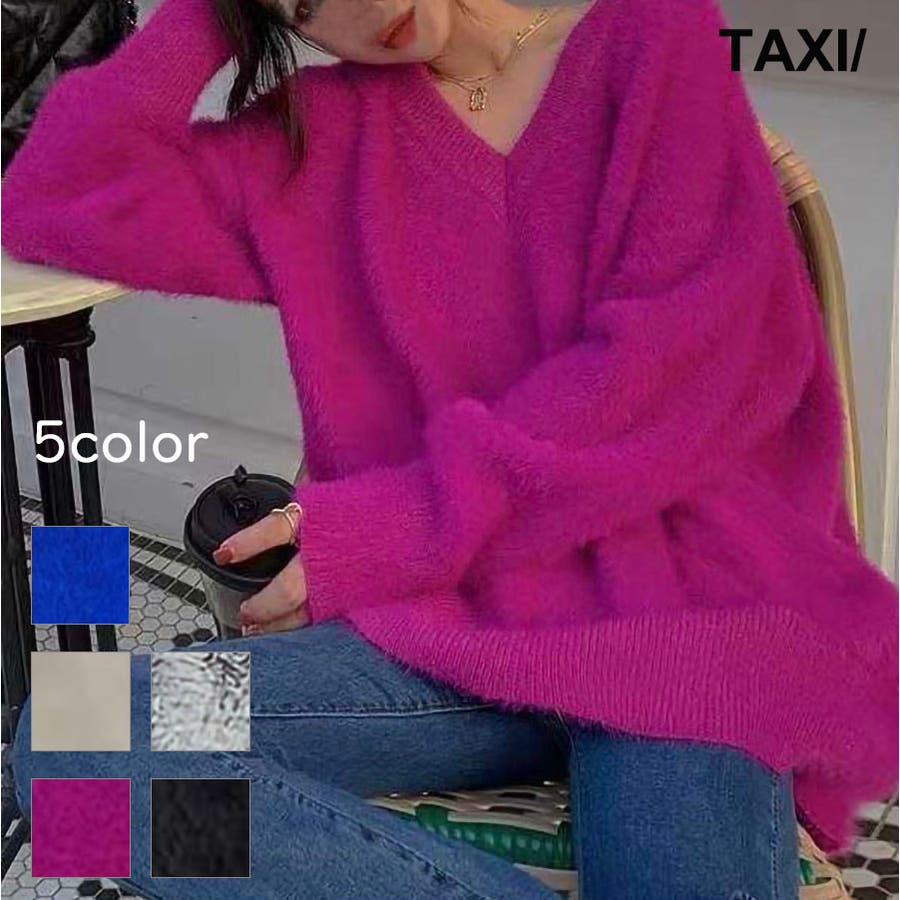 PURPLE】シャギーチュ二ックワンピース[品番：TAXW0008579]｜TAXI