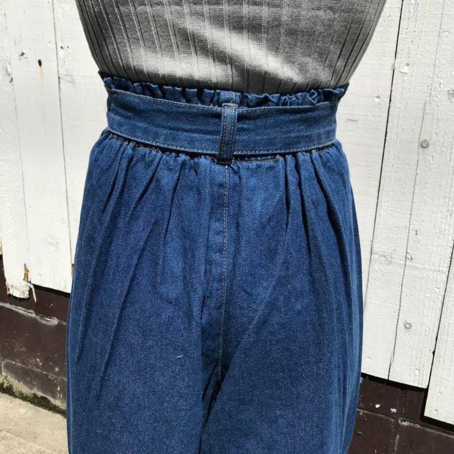 ベルト付きワイドデニムパンツ[品番：TAXW0000106]｜TAXI