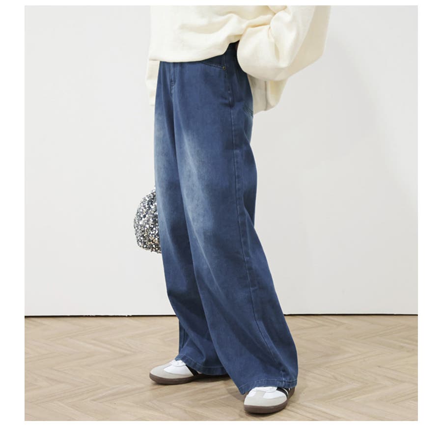 デニムパンツ ワイド ベイカーパンツ[品番：SGBW0000330]｜SUGAR