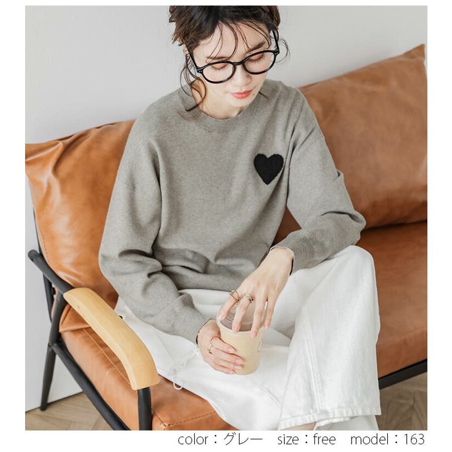 OSKERオスカー pomsクルーネックニットプルオーバー spick&span