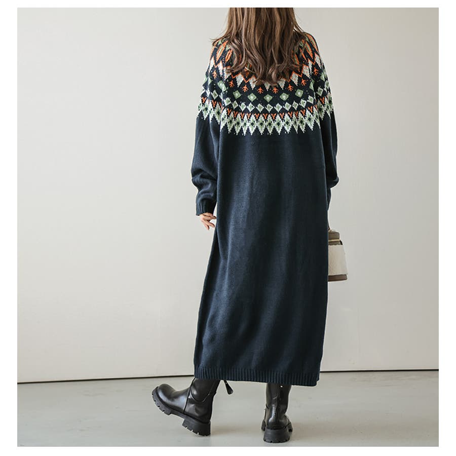 ワンピース冬 ニット ニットワンピース[品番：SGBW0000978
