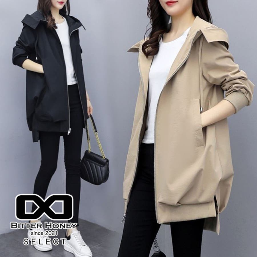 ジャケット ブルゾン ロングパーカー 秋 秋服 BHOU001-1[品番：XO000004328]｜SVEC WOMEN（シュベックウーマン）の レディースファッション通販｜SHOPLIST（ショップリスト）