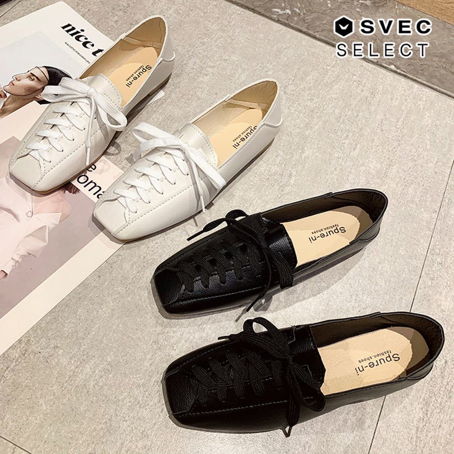フラットシューズ レースアップシューズ スクエアトゥ Nxl1909 品番 Xo Svec Women シュベックウーマン の レディースファッション通販 Shoplist ショップリスト