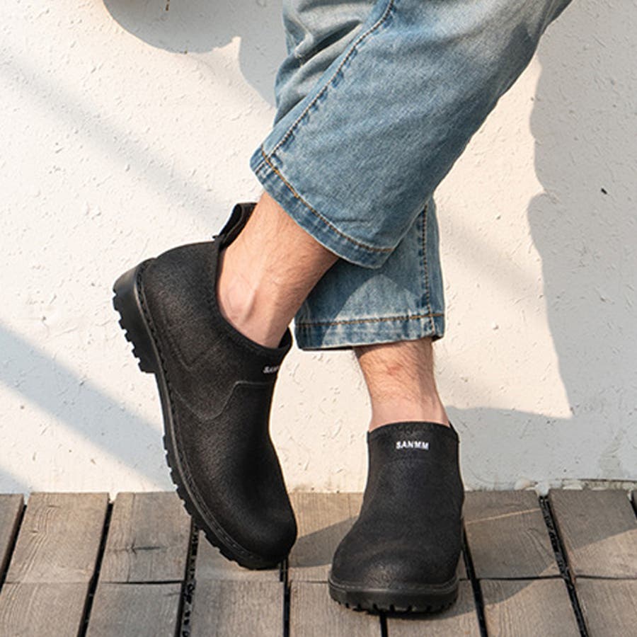 レイン セール】スクエアトゥ レインシューズ / ショートブーツ（レイン