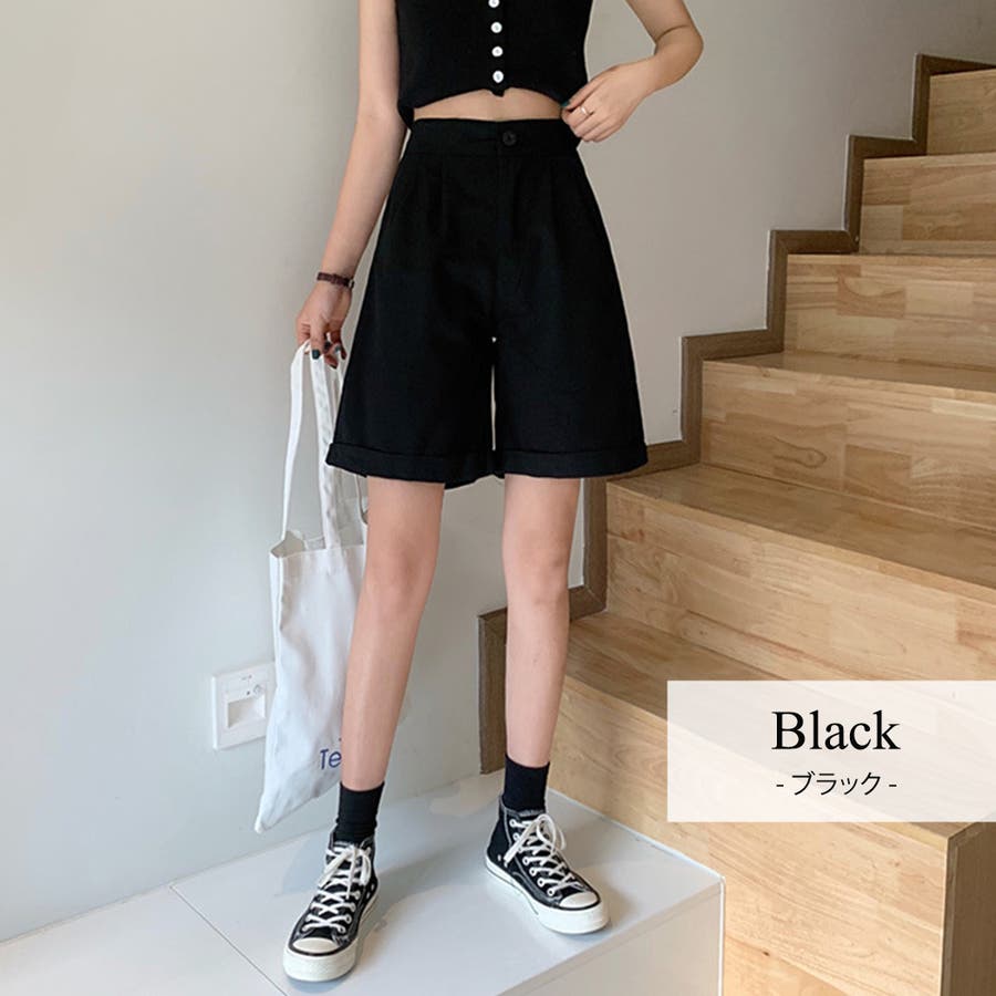 ハーフパンツ レディース 韓国ファッション[品番：TY000005818