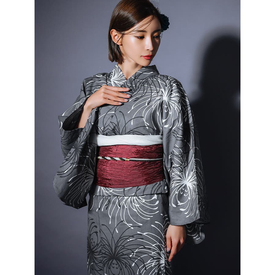 【⏱タイムSALE】Tika 浴衣 糸菊柄 グレー レディース rt2398-3is20_1sl.jpg