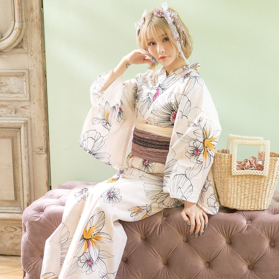 浴衣 浴衣セット 総花柄[品番：XK000011632]｜Tika（ティカ）の