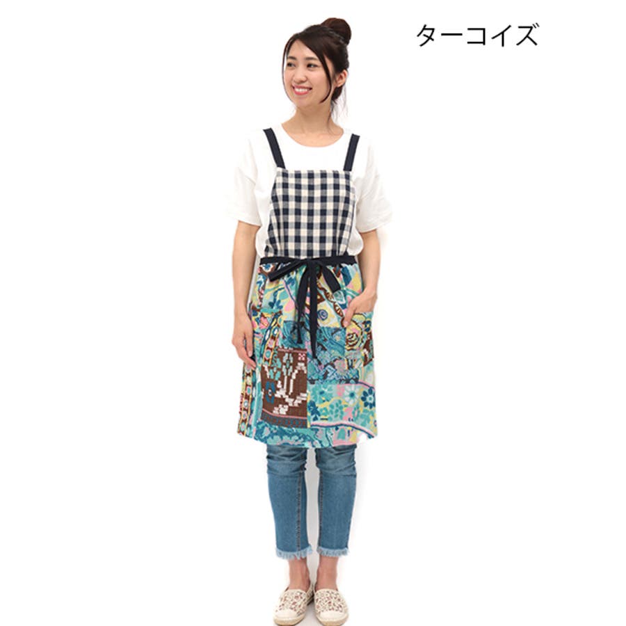 100％本物 チチカカ パッチワークエプロン zhsib2323 レディース[品番 エプロン・三角巾