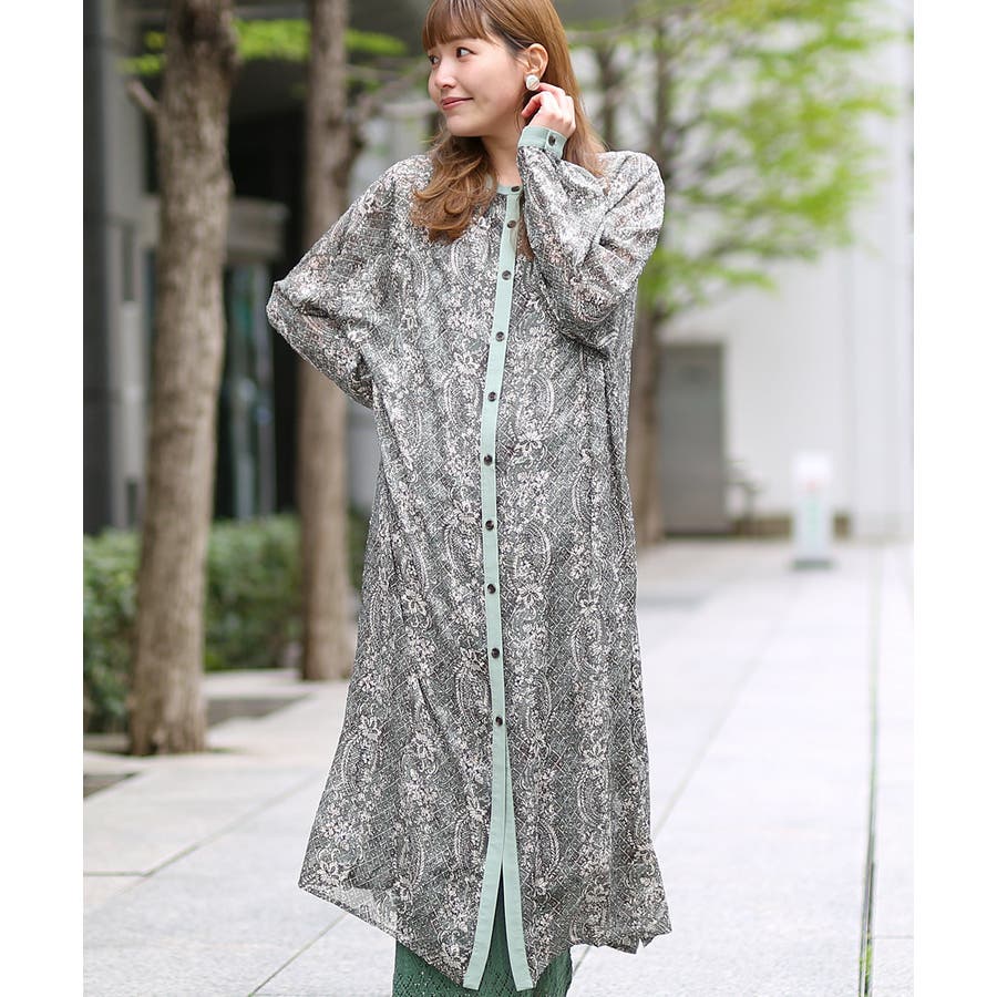 商品画像：CHIGNON シニヨン】PAISLEY CAMISOLE ONE PIECE ペイズリー 2