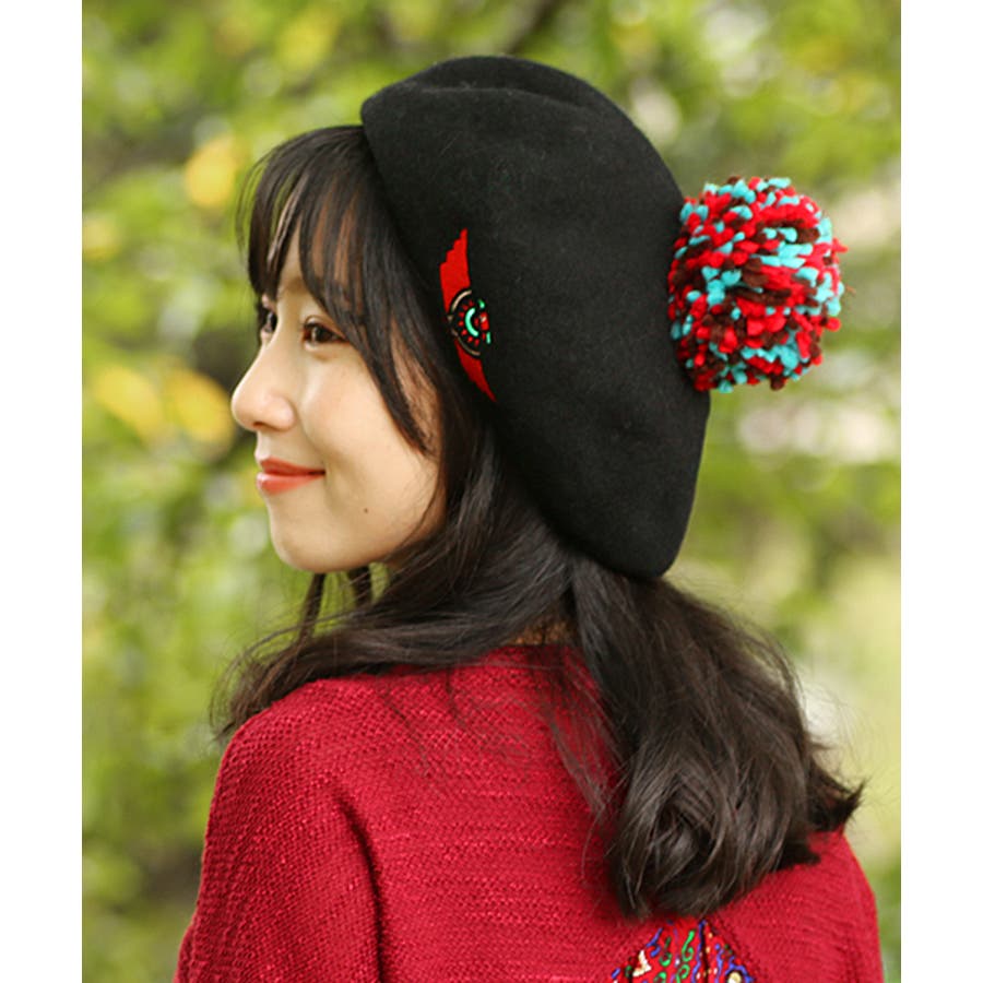 KIJIMA TAKAYUKI キジマ タカユキ 24SS HORSE LEATHER PUNCHING BERET ホースレザーパンチングベレー帽  241002-01 ブラック 1 【中古】 IT4ADZSUSVMK | MODESCAPE 楽天市場店