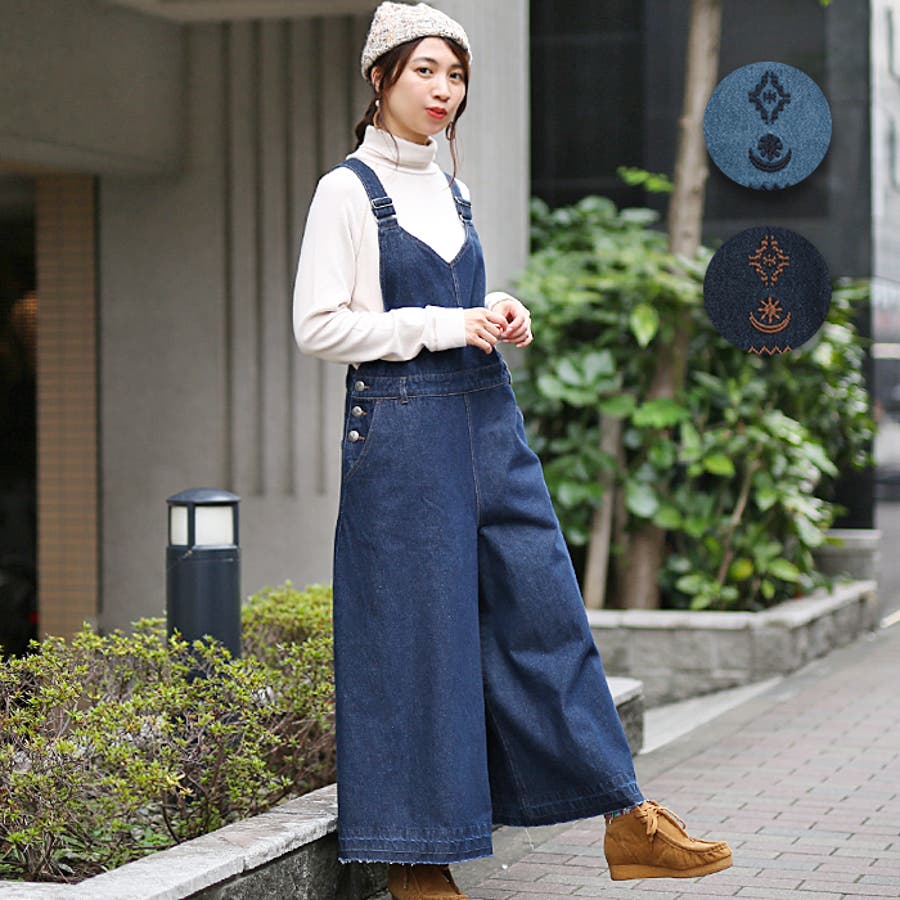 サロペットパンツ オーバーオール オールインワン[品番