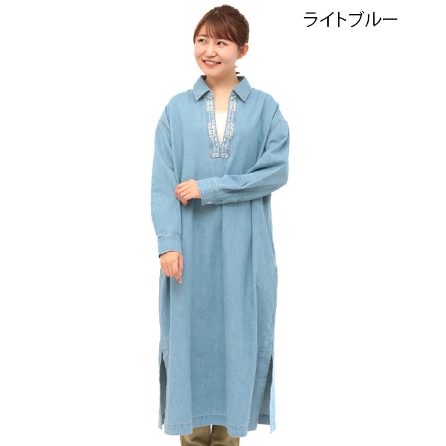 ライトオンスデニム刺繍ワンピース Kscbb066 チチカカ 品番 Ttkw チチカカ のレディースファッション通販 Shoplist ショップリスト