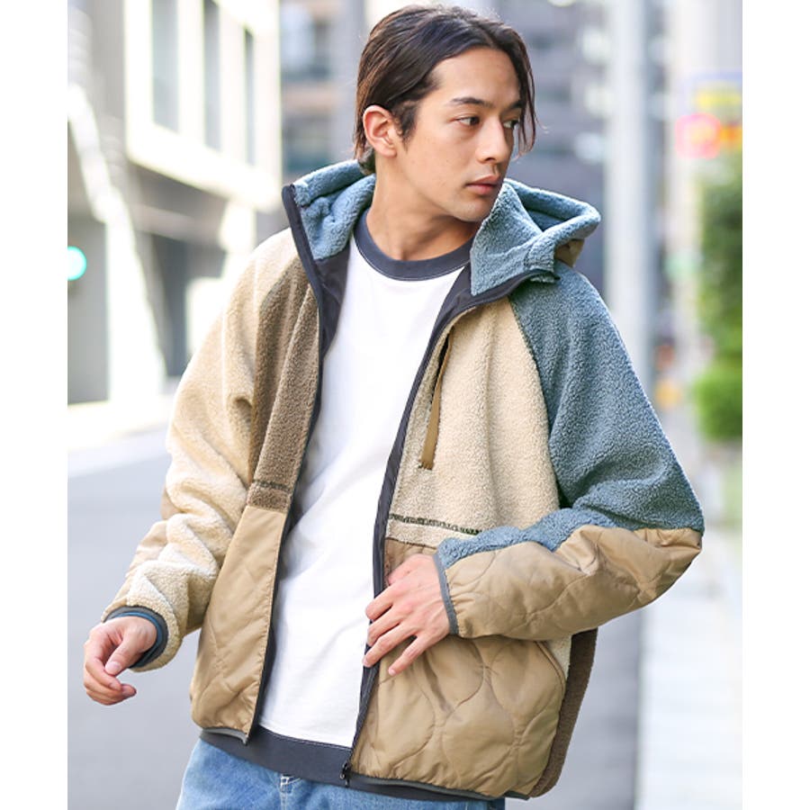 キルティング切替ボアジャケット mkwjcb606 チチカカ[品番