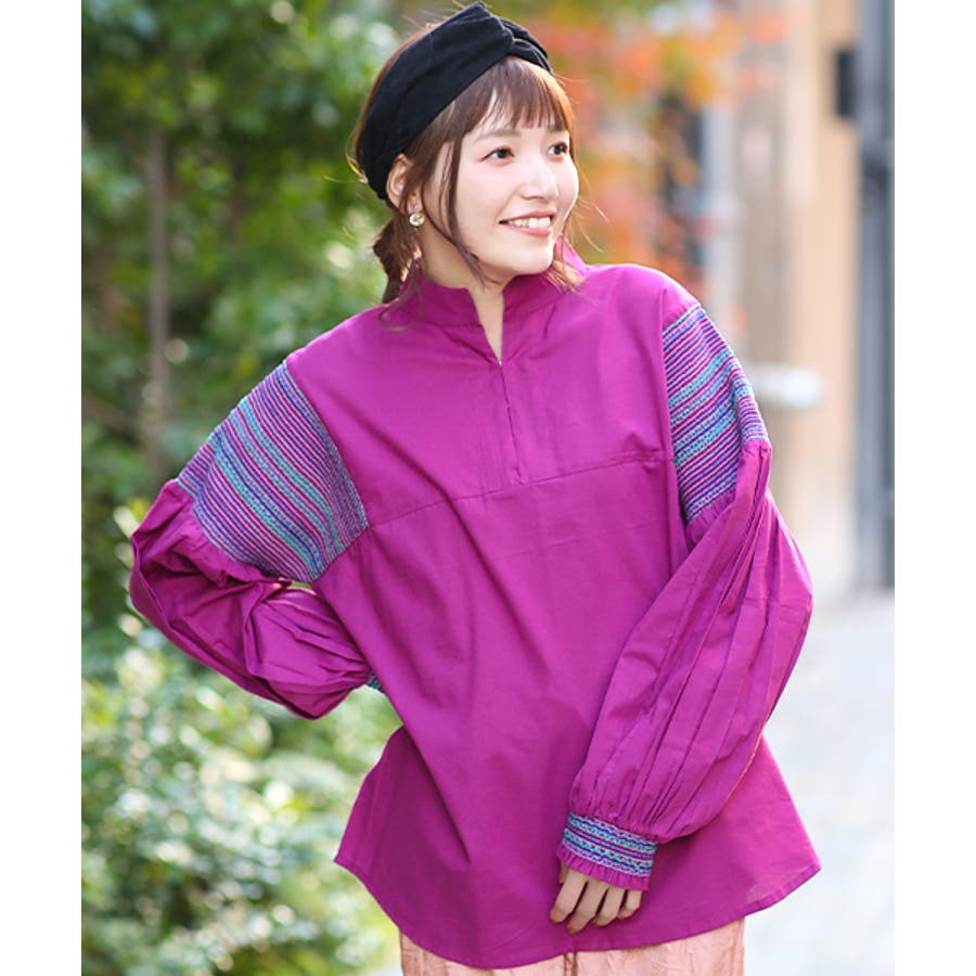 スモッキング刺繍プルオーバー kwibb071 チチカカ[品番