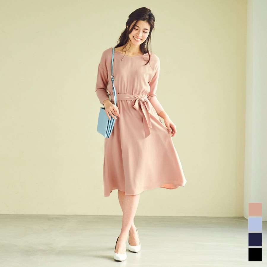 ベルト付2wayミディアム丈ワンピース ワンピース レディース 品番 Tv Titivate ティティベイト のレディースファッション通販 Shoplist ショップリスト
