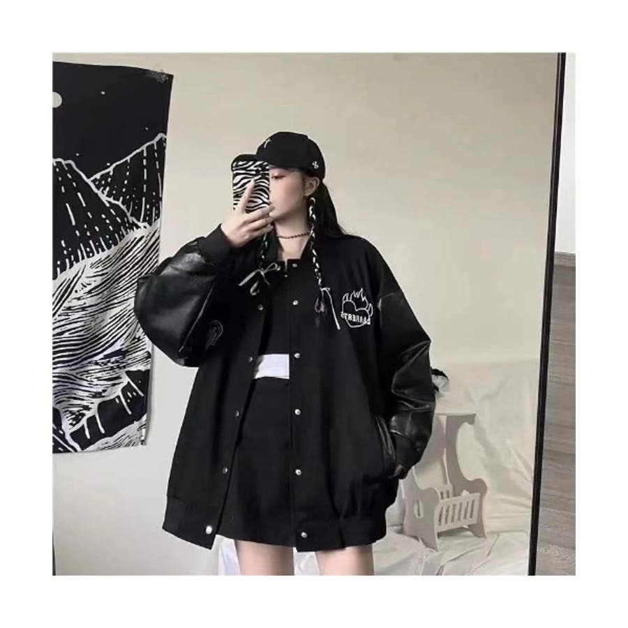 Shantii リバーシブルスタジャン Pコート Sサイズ スタジャン スタジアムジャンパー ブルゾン[品番：TOPW0000395