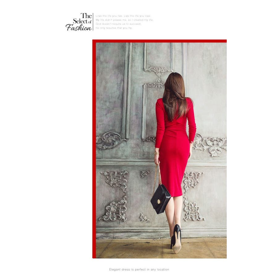 ボディコン ワンピース 赤 品番 Osrw Osyarevo オシャレボ のレディースファッション通販 Shoplist ショップリスト