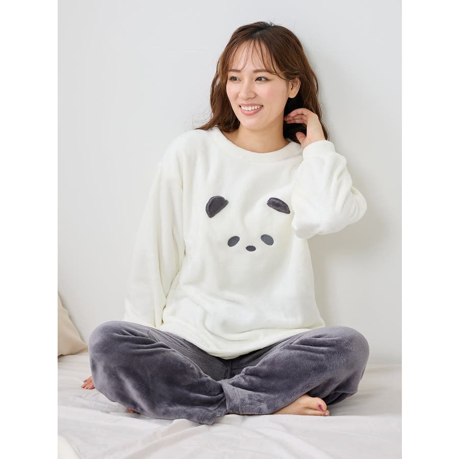 フロントアニマルマイクロファイバーパジャマ レディース ルームウェア [品番：TUTW0009179]｜tutuanna（チュチュアンナ）のレディースファッション通販｜SHOPLIST（ショップリスト）