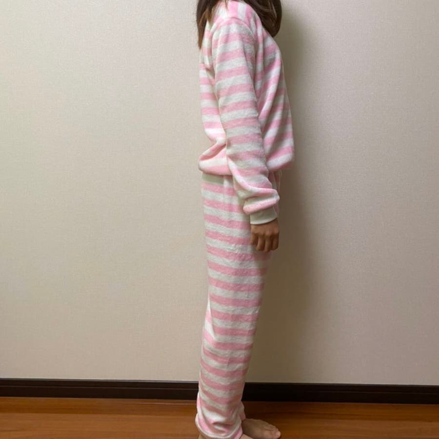 ルームウェア パジャマ 長袖 ボーダー 上下セット セットアップ