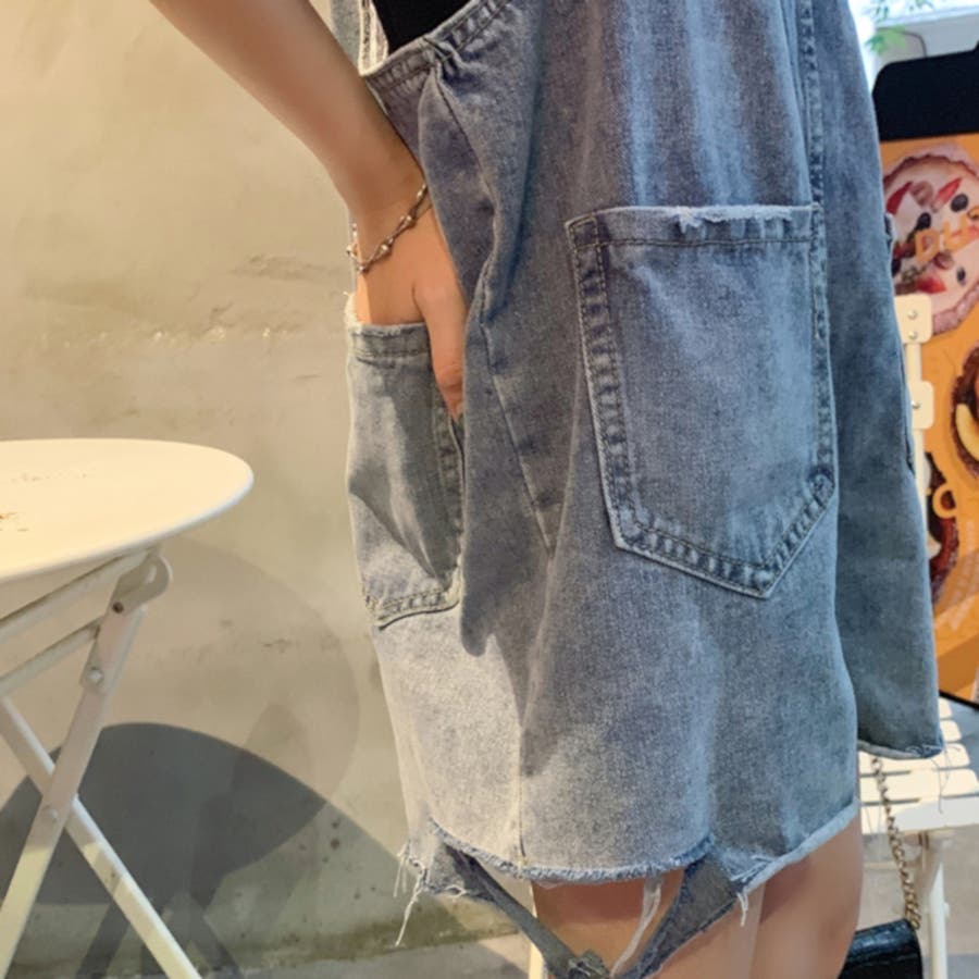 オーバーオール デニムパンツ ジーンズ サロペット カジュアル
