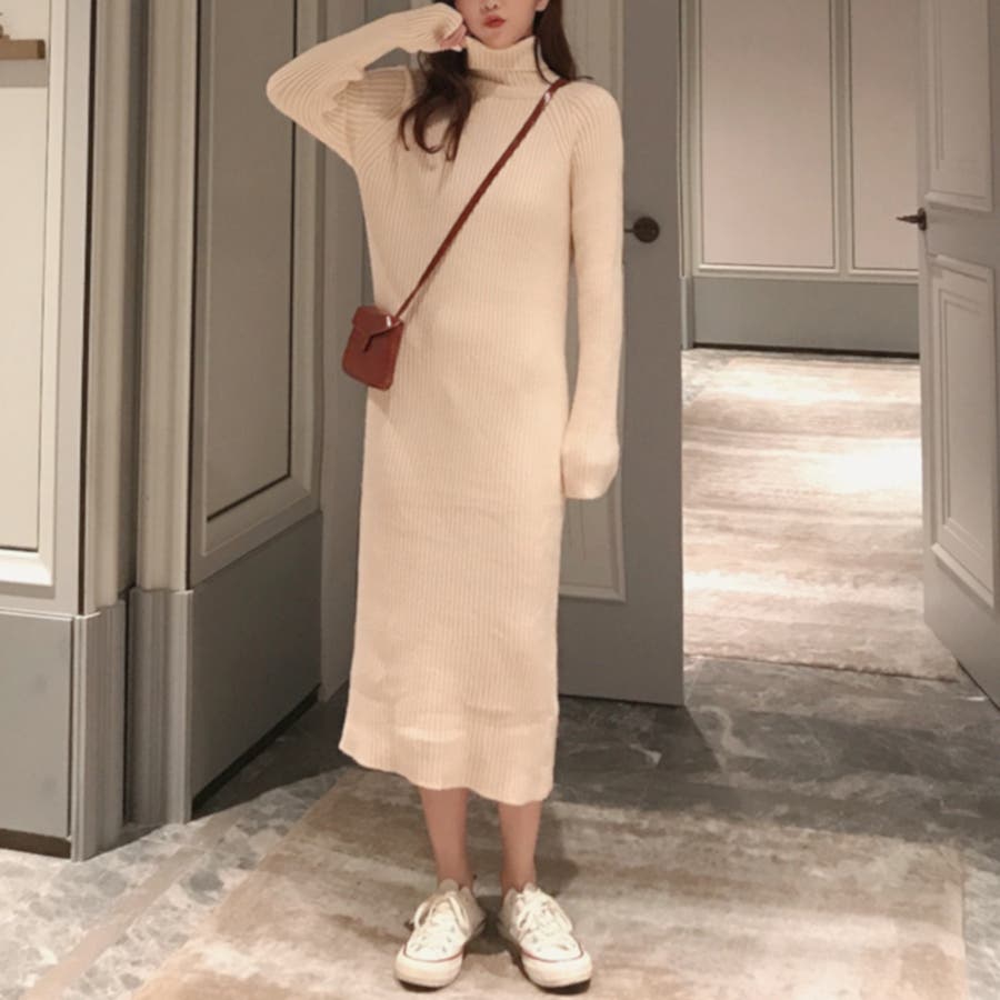 ニットワンピース ニットワンピ ロング丈