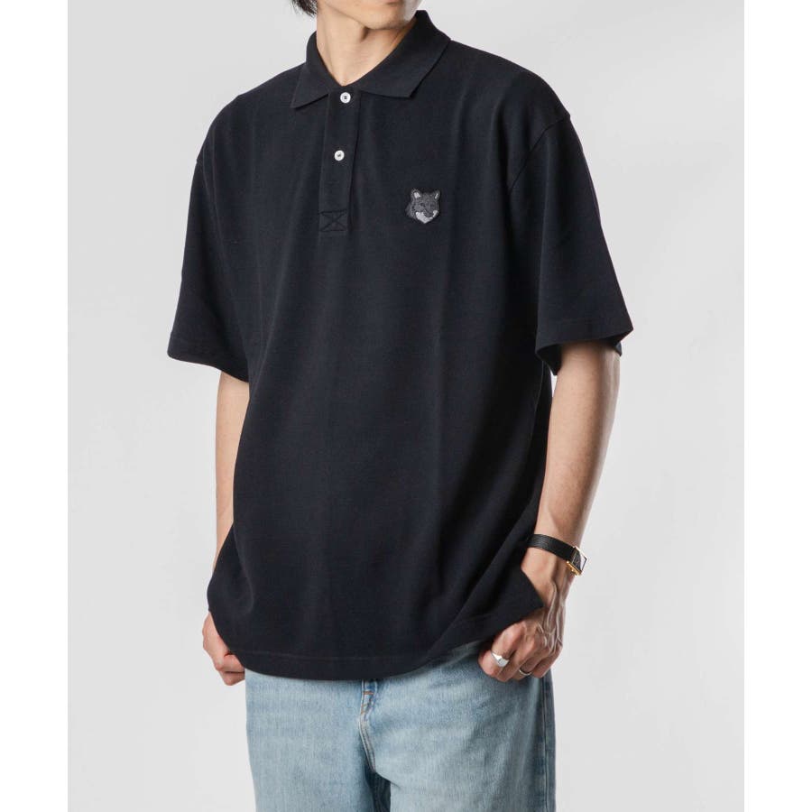 MAISON KITSUNE メゾンキツネ ポロシャツ TRICOLOR FOX PATCH