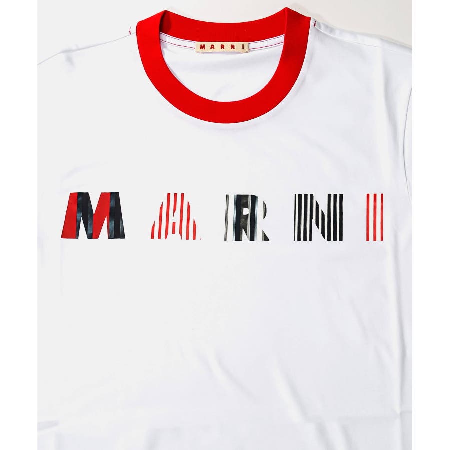 新作】MARNI ロゴTシャツ ホワイト 12 （CAVE Online Shop