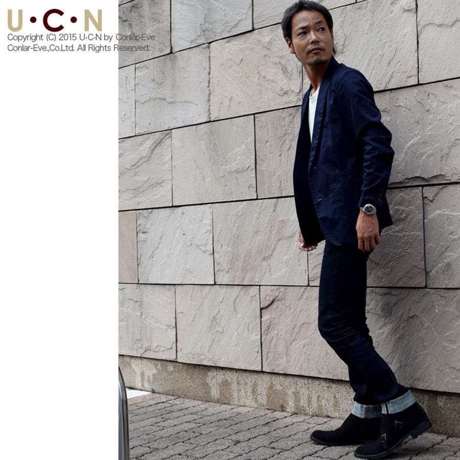 ダブルモンクストラップ サイドジップ チャッカブーツ[品番