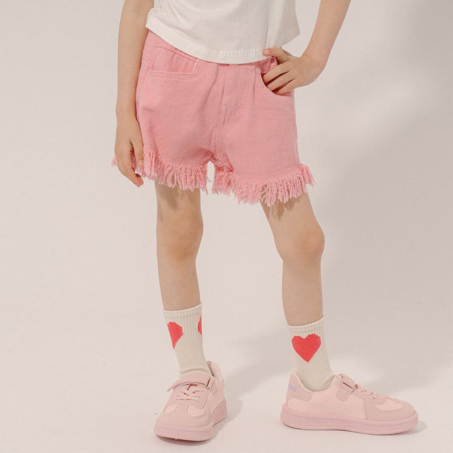 フリンジショートデニムパンツ[品番：VINK0002552]｜URBAN