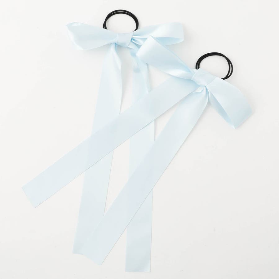 2個セット】サテンリボンヘアゴム[品番：VINK0002676]｜URBAN CHERRY  