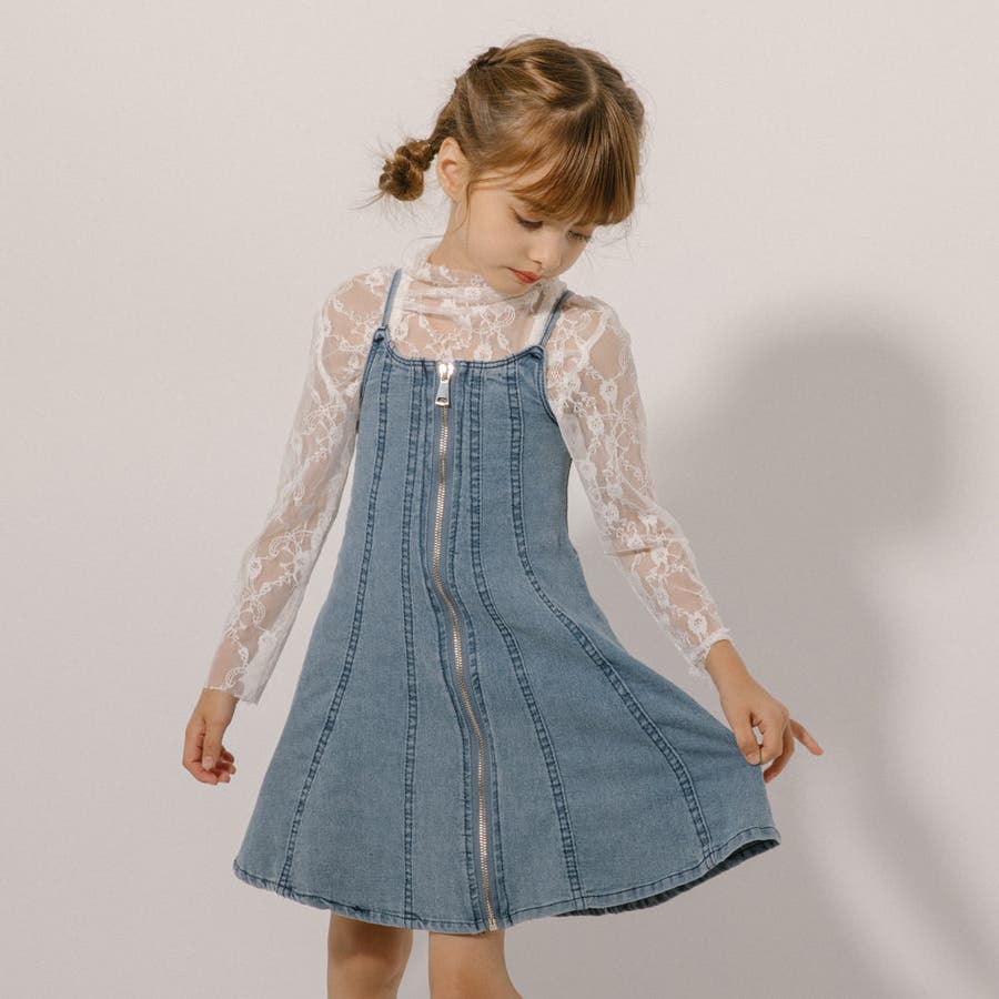 から厳選した フロントジップデニムキャミワンピース[品番：VINK0002904 服、靴