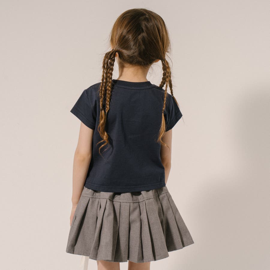 フロントダブルリボン刺繍Tシャツ[品番：VINK0002724]｜URBAN